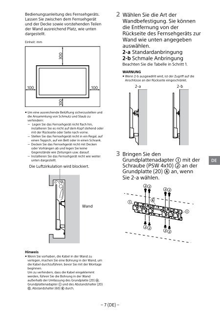 Sony KDL-49WD754 - KDL-49WD754 Mode d'emploi Anglais