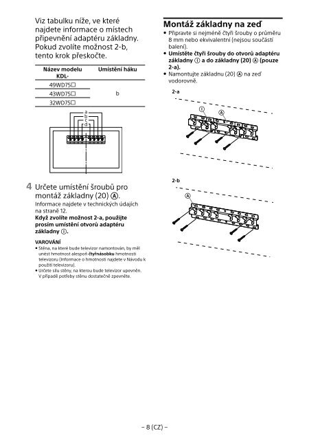 Sony KDL-49WD754 - KDL-49WD754 Mode d'emploi Grec