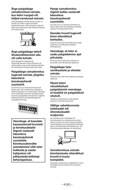 Sony KDL-49WD754 - KDL-49WD754 Mode d'emploi Slov&eacute;nien