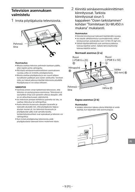 Sony KDL-49WD754 - KDL-49WD754 Mode d'emploi Italien