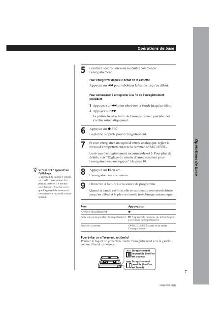 Sony DTC-ZE700 - DTC-ZE700 Consignes d&rsquo;utilisation Anglais