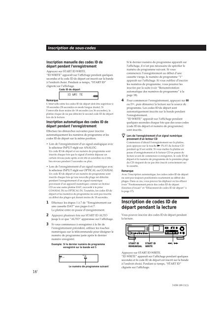 Sony DTC-ZE700 - DTC-ZE700 Consignes d&rsquo;utilisation Anglais