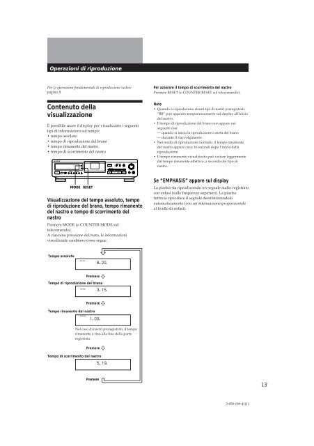 Sony DTC-ZE700 - DTC-ZE700 Consignes d&rsquo;utilisation Italien