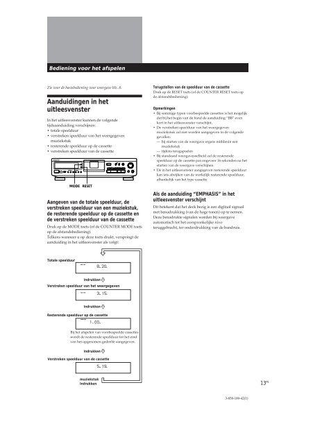 Sony DTC-ZE700 - DTC-ZE700 Consignes d&rsquo;utilisation Su&eacute;dois