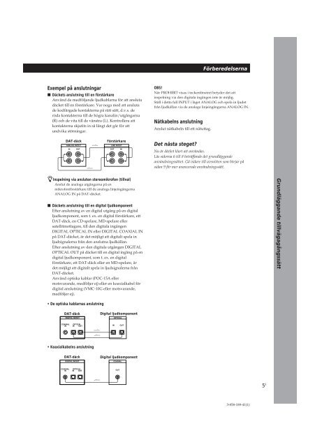 Sony DTC-ZE700 - DTC-ZE700 Consignes d&rsquo;utilisation Su&eacute;dois