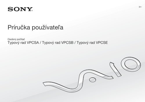 Sony VPCSA4A4E - VPCSA4A4E Mode d'emploi Slovaque