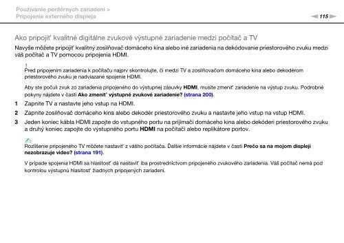 Sony VPCSA4A4E - VPCSA4A4E Mode d'emploi Slovaque