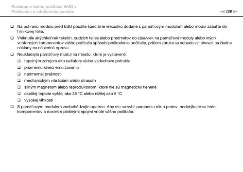 Sony VPCSA4A4E - VPCSA4A4E Mode d'emploi Slovaque