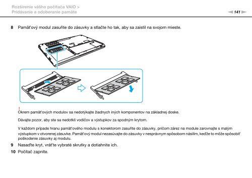 Sony VPCSA4A4E - VPCSA4A4E Mode d'emploi Slovaque