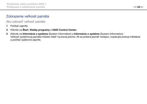 Sony VPCSA4A4E - VPCSA4A4E Mode d'emploi Slovaque