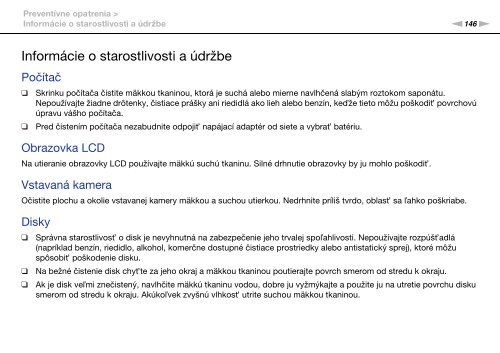 Sony VPCSA4A4E - VPCSA4A4E Mode d'emploi Slovaque