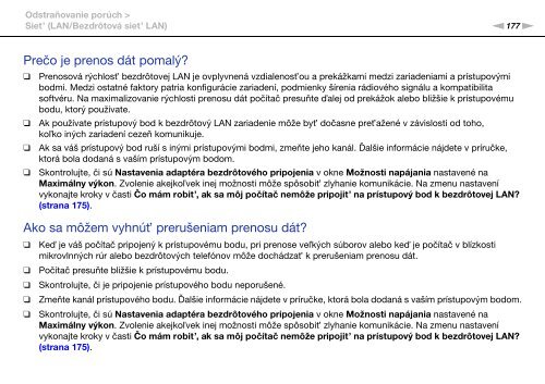 Sony VPCSA4A4E - VPCSA4A4E Mode d'emploi Slovaque