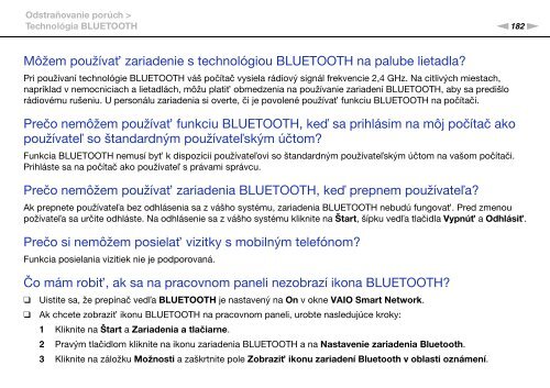 Sony VPCSA4A4E - VPCSA4A4E Mode d'emploi Slovaque