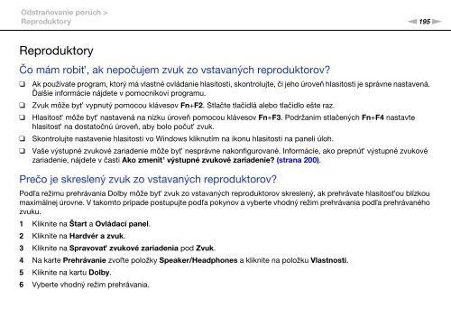 Sony VPCSA4A4E - VPCSA4A4E Mode d'emploi Slovaque