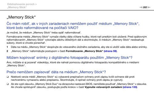 Sony VPCSA4A4E - VPCSA4A4E Mode d'emploi Slovaque