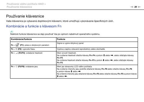 Sony VPCSA4A4E - VPCSA4A4E Mode d'emploi Slovaque