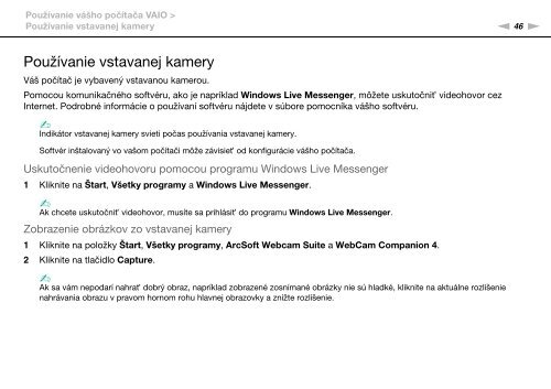 Sony VPCSA4A4E - VPCSA4A4E Mode d'emploi Slovaque