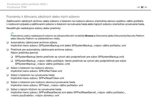 Sony VPCSA4A4E - VPCSA4A4E Mode d'emploi Slovaque