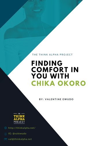Finding Comfort In You with Chika Okoro