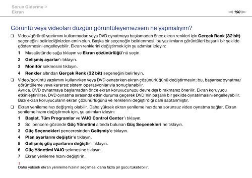 Sony VPCSA4A4E - VPCSA4A4E Mode d'emploi Turc