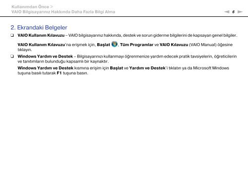 Sony VPCSA4A4E - VPCSA4A4E Mode d'emploi Turc