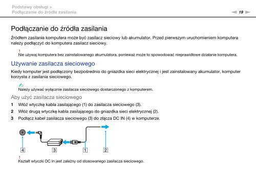 Sony VPCSA4A4E - VPCSA4A4E Mode d'emploi Polonais