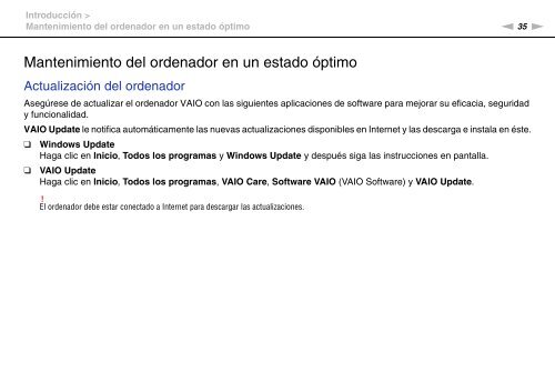 Sony VPCSA4A4E - VPCSA4A4E Mode d'emploi Espagnol