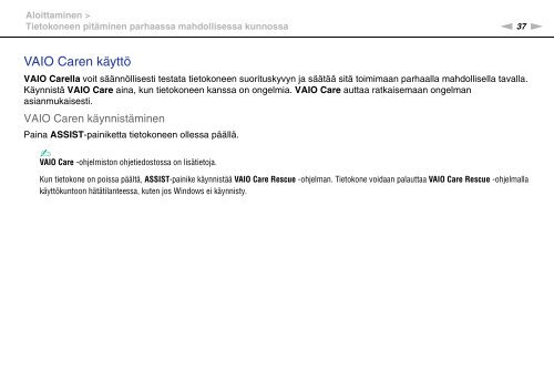 Sony VPCSA4A4E - VPCSA4A4E Consignes d&rsquo;utilisation Finlandais