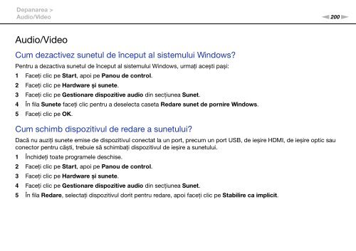 Sony VPCSA4A4E - VPCSA4A4E Mode d'emploi Roumain