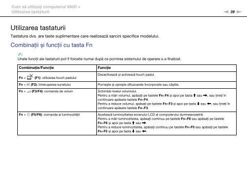 Sony VPCSA4A4E - VPCSA4A4E Mode d'emploi Roumain