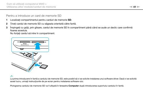 Sony VPCSA4A4E - VPCSA4A4E Mode d'emploi Roumain