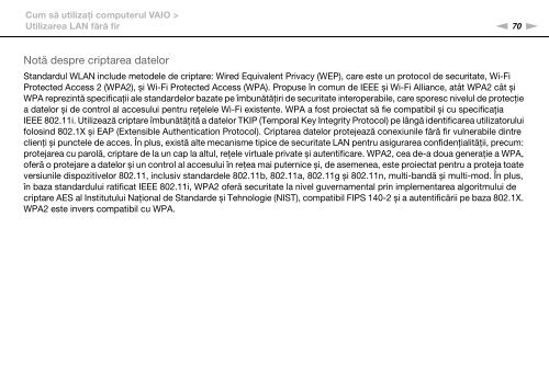 Sony VPCSA4A4E - VPCSA4A4E Mode d'emploi Roumain