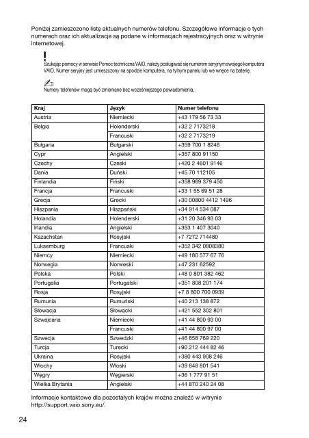 Sony VPCSA4A4E - VPCSA4A4E Documents de garantie Roumain