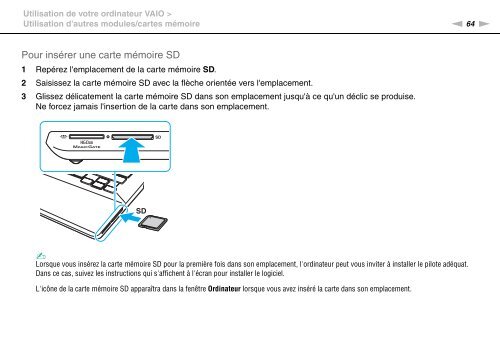 Sony VPCSA4A4E - VPCSA4A4E Mode d'emploi Fran&ccedil;ais