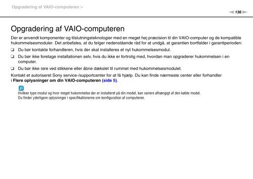 Sony VPCSA4A4E - VPCSA4A4E Mode d'emploi Danois