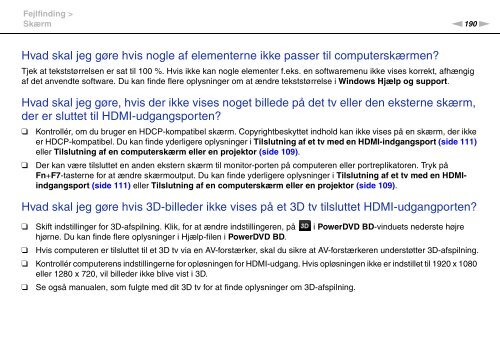 Sony VPCSA4A4E - VPCSA4A4E Mode d'emploi Danois