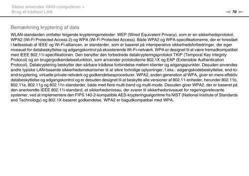 Sony VPCSA4A4E - VPCSA4A4E Mode d'emploi Danois