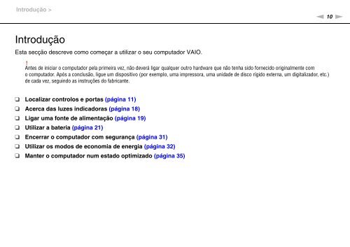 Sony VPCSA4A4E - VPCSA4A4E Mode d'emploi Portugais