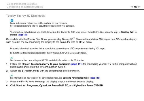 Sony VPCSA4A4E - VPCSA4A4E Mode d'emploi Anglais