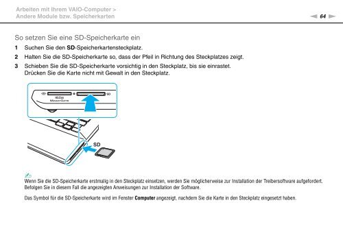 Sony VPCSA4A4E - VPCSA4A4E Mode d'emploi Allemand