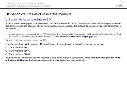 Sony VPCSA4A4E - VPCSA4A4E Mode d'emploi