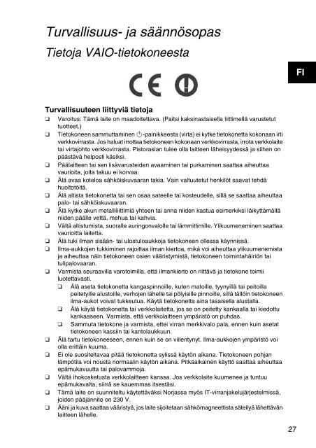 Sony VPCSA4A4E - VPCSA4A4E Documents de garantie Su&eacute;dois