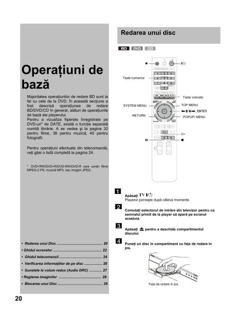 Sony BDP-S1E - BDP-S1E Mode d'emploi Roumain