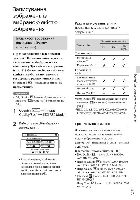 Sony HDR-PJ760E - HDR-PJ760E Consignes d&rsquo;utilisation Russe