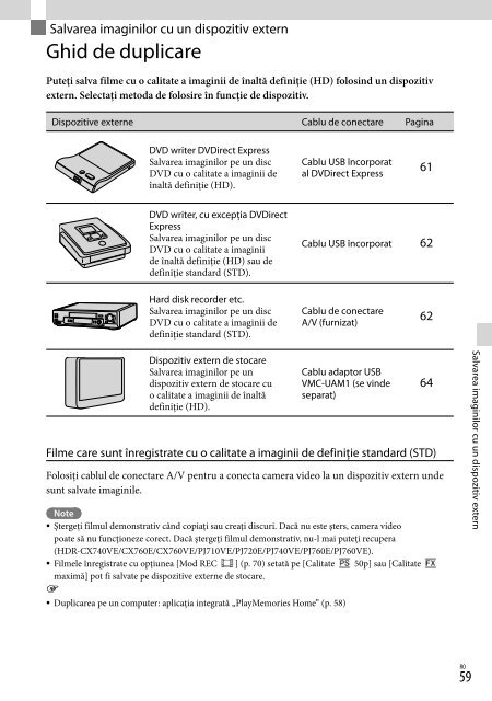 Sony HDR-PJ760E - HDR-PJ760E Consignes d&rsquo;utilisation Danois