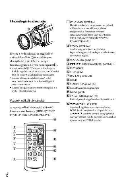 Sony HDR-PJ760E - HDR-PJ760E Consignes d&rsquo;utilisation Tch&egrave;que