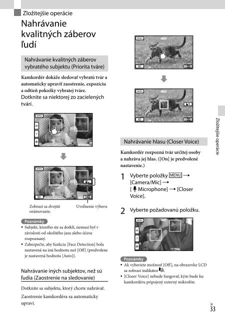 Sony HDR-PJ760E - HDR-PJ760E Consignes d&rsquo;utilisation Tch&egrave;que