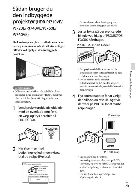 Sony HDR-PJ760E - HDR-PJ760E Consignes d&rsquo;utilisation Su&eacute;dois