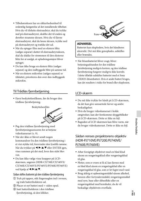 Sony HDR-PJ760E - HDR-PJ760E Consignes d&rsquo;utilisation Su&eacute;dois