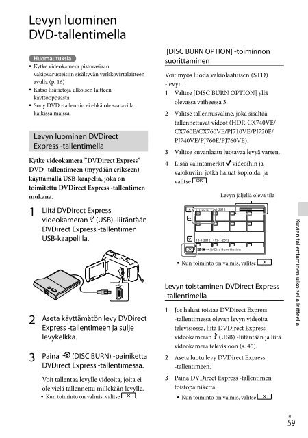 Sony HDR-PJ760E - HDR-PJ760E Consignes d&rsquo;utilisation Su&eacute;dois